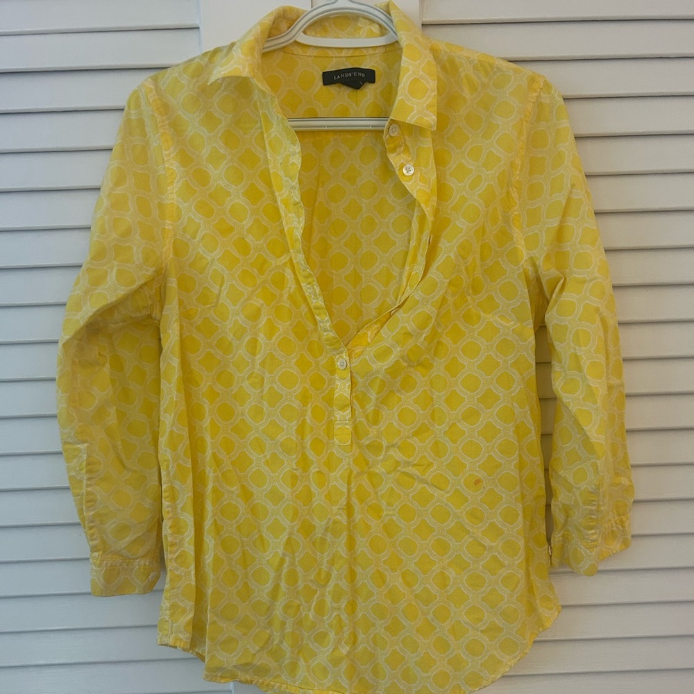Yellow tunic top